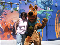 Lisa and Scooby Doo